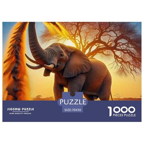 Elefant 1000 Teile Puzzle Für Erwachsene Mit Gemütliche Studie-Motiv Herausforderung Spielzeug 70x50cm/1000pcs Elefant 1000 Teile Puzzle Für Erwachsene Mit Gemütliche Studie-Motiv Herausforderung Spielzeug 70x50cm/1000pcs von VFQWPYAJN