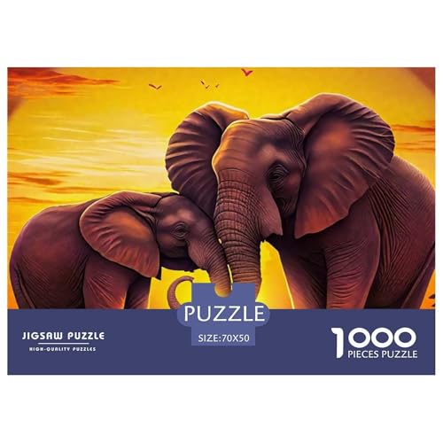 Elefant 1000 Teile Puzzle Für Erwachsene Mit Gemütliche Studie-Motiv Herausforderung Spielzeug 70x50cm/1000pcs Elefant 1000 Teile Puzzle Für Erwachsene Mit Gemütliche Studie-Motiv Herausforderung Spielzeug 70x50cm/1000pcs von VFQWPYAJN