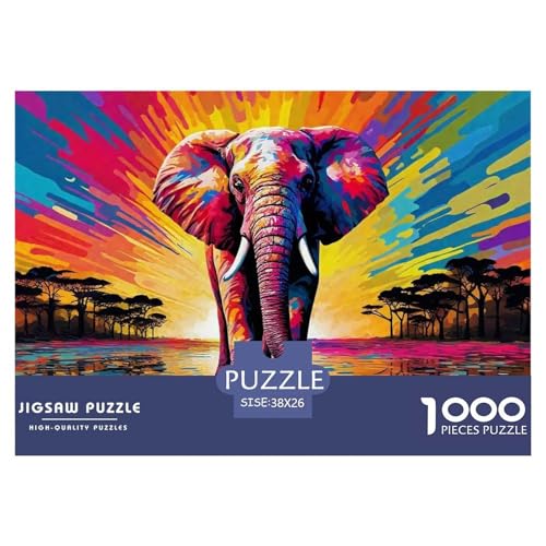 Elefant 1000 Teile Puzzle Für Erwachsene Und Kinder Clevere Rätsel Herausforderung Spielzeug 38x26cm/1000pcs Elefant 1000 Teile Puzzle Für Erwachsene Und Kinder Clevere Rätsel Herausforderung Spielzeug 38x26cm/1000pcs von VFQWPYAJN