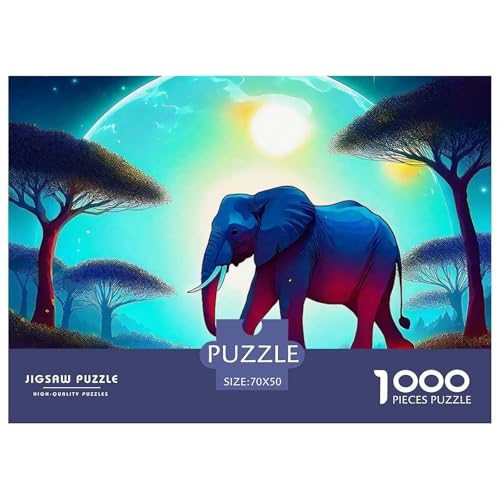 Elefant 1000 Teile Puzzle Für Erwachsene Und Kinder Clevere Rätsel Herausforderung Spielzeug 70x50cm/1000pcs Elefant 1000 Teile Puzzle Für Erwachsene Und Kinder Clevere Rätsel Herausforderung Spielzeug 70x50cm/1000pcs von VFQWPYAJN