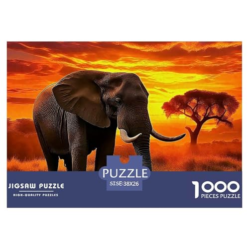 Elefant 1000 Teile Puzzle Für Erwachsene Und Kinder Mit Gemütliche Studie-Motiv Herausforderung Spielzeug 38x26cm/1000pcs Elefant 1000 Teile Puzzle Für Erwachsene Und Kinder Mit Gemütliche Studie-Motiv Herausforderung Spielzeug 38x26cm/1000pcs von VFQWPYAJN
