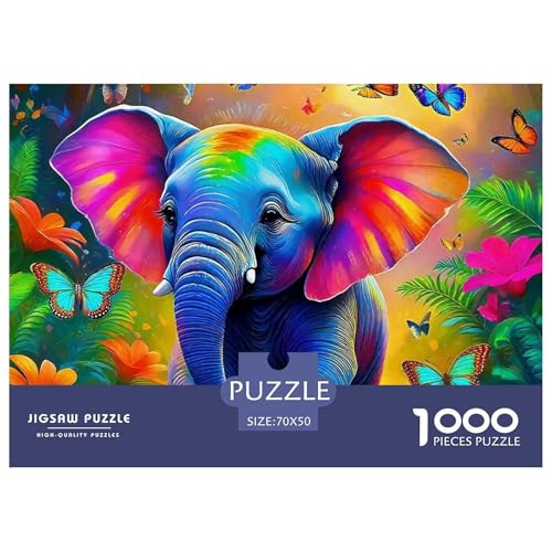 Elefant 1000 Teile Puzzle Für Erwachsene Und Kinder Mit Gemütliche Studie-Motiv Herausforderung Spielzeug 70x50cm/1000pcs Elefant 1000 Teile Puzzle Für Erwachsene Und Kinder Mit Gemütliche Studie-Motiv Herausforderung Spielzeug 70x50cm/1000pcs von VFQWPYAJN