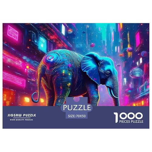 Elefant 1000 Teile Puzzle Für Erwachsene Und Kinder Mit Gemütliche Studie-Motiv Herausforderung Spielzeug 70x50cm/1000pcs Elefant 1000 Teile Puzzle Für Erwachsene Und Kinder Mit Gemütliche Studie-Motiv Herausforderung Spielzeug 70x50cm/1000pcs von VFQWPYAJN