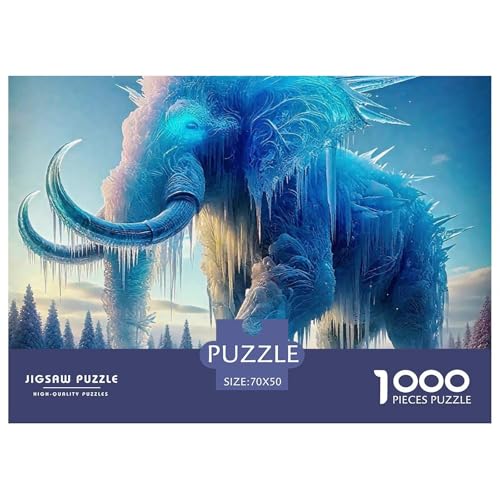 Elefant 1000 Teile Puzzle Für Erwachsene Und Kinder Puzzles-Geschenk Für Pädagogisches Spiel 70x50cm/1000pcs von VFQWPYAJN