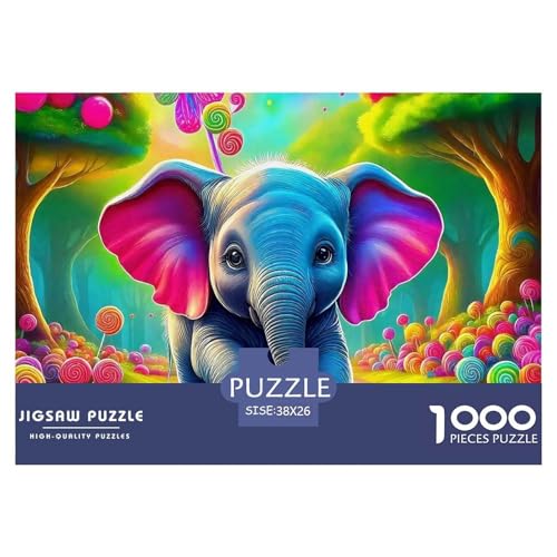 Elefant 1000 Teile Puzzle Für Erwachsene Und Kinder Puzzles-Geschenk Herausforderung Spielzeug 38x26cm/1000pcs Elefant 1000 Teile Puzzle Für Erwachsene Und Kinder Puzzles-Geschenk Herausforderung Spielzeug 38x26cm/1000pcs von VFQWPYAJN