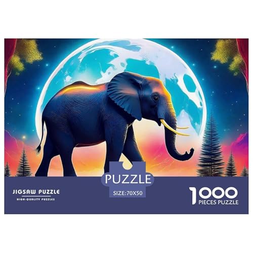 Elefant 1000 Teile Puzzle Für Erwachsene Und Kinder Puzzles-Geschenk Herausforderung Spielzeug 70x50cm/1000pcs Elefant 1000 Teile Puzzle Für Erwachsene Und Kinder Puzzles-Geschenk Herausforderung Spielzeug 70x50cm/1000pcs von VFQWPYAJN
