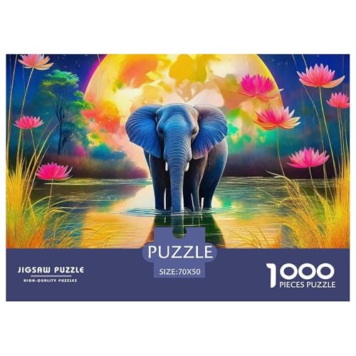 Elefant 1000 Teile Puzzle Für Erwachsene Und Kinder Puzzles-Geschenk Herausforderung Spielzeug 70x50cm/1000pcs Elefant 1000 Teile Puzzle Für Erwachsene Und Kinder Puzzles-Geschenk Herausforderung Spielzeug 70x50cm/1000pcs von VFQWPYAJN