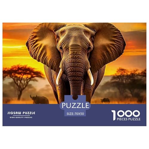 Elefant 1000 Teile Puzzle Für Erwachsene Und Kinder Puzzles-Geschenk Impossible Game 70x50cm/1000pcs Elefant 1000 Teile Puzzle Für Erwachsene Und Kinder Puzzles-Geschenk Impossible Game 70x50cm/1000pcs von VFQWPYAJN
