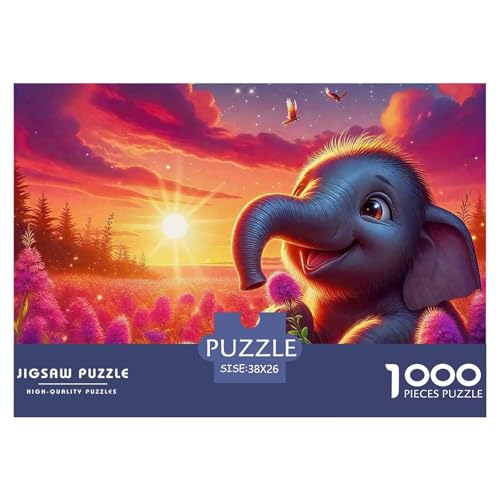 Elefant Puzzle 1000 Teile Für Erwachsene Clevere Rätsel Für Pädagogisches Spiel 38x26cm/1000pcs Elefant Puzzle 1000 Teile Für Erwachsene Clevere Rätsel Für Pädagogisches Spiel 38x26cm/1000pcs von VFQWPYAJN