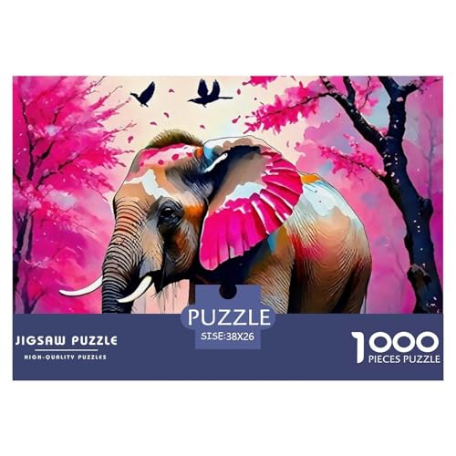 Elefant Puzzle 1000 Teile Für Erwachsene Clevere Rätsel Für Pädagogisches Spiel 38x26cm/1000pcs Elefant Puzzle 1000 Teile Für Erwachsene Clevere Rätsel Für Pädagogisches Spiel 38x26cm/1000pcs von VFQWPYAJN