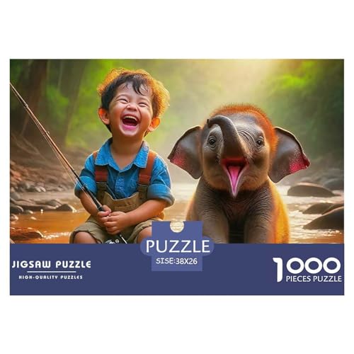 Elefant Puzzle 1000 Teile Für Erwachsene Clevere Rätsel Für Pädagogisches Spiel 38x26cm/1000pcs Elefant Puzzle 1000 Teile Für Erwachsene Clevere Rätsel Für Pädagogisches Spiel 38x26cm/1000pcs von VFQWPYAJN