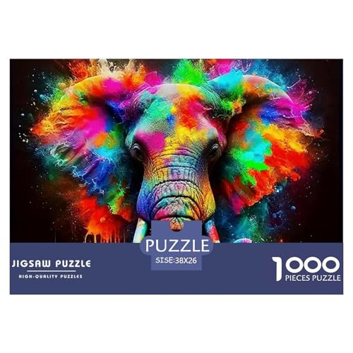 Elefant Puzzle 1000 Teile Für Erwachsene Clevere Rätsel Für Pädagogisches Spiel 38x26cm/1000pcs Elefant Puzzle 1000 Teile Für Erwachsene Clevere Rätsel Für Pädagogisches Spiel 38x26cm/1000pcs von VFQWPYAJN
