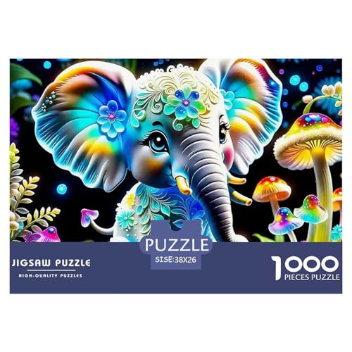 Elefant Puzzle 1000 Teile Für Erwachsene Clevere Rätsel Herausforderung Spielzeug 38x26cm/1000pcs Elefant Puzzle 1000 Teile Für Erwachsene Clevere Rätsel Herausforderung Spielzeug 38x26cm/1000pcs von VFQWPYAJN