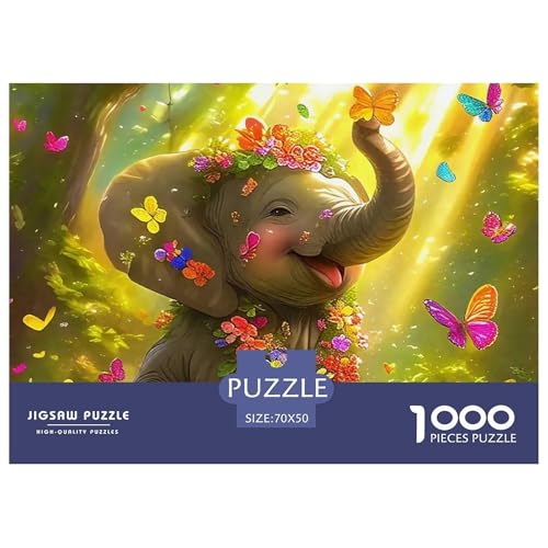 Elefant Puzzle 1000 Teile Für Erwachsene Clevere Rätsel Herausforderung Spielzeug 70x50cm/1000pcs Elefant Puzzle 1000 Teile Für Erwachsene Clevere Rätsel Herausforderung Spielzeug 70x50cm/1000pcs von VFQWPYAJN