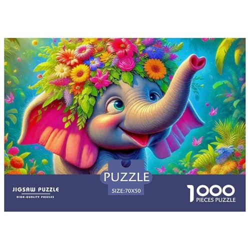 Elefant Puzzle 1000 Teile Für Erwachsene Kinder Clevere Rätsel Für Pädagogisches Spiel 70x50cm/1000pcs Elefant Puzzle 1000 Teile Für Erwachsene Kinder Clevere Rätsel Für Pädagogisches Spiel 70x50cm/1000pcs von VFQWPYAJN