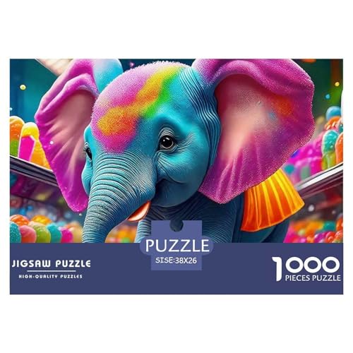 Elefant Puzzle 1000 Teile Für Erwachsene Kinder Clevere Rätsel Herausforderung Spielzeug 38x26cm/1000pcs Elefant Puzzle 1000 Teile Für Erwachsene Kinder Clevere Rätsel Herausforderung Spielzeug 38x26cm/1000pcs von VFQWPYAJN