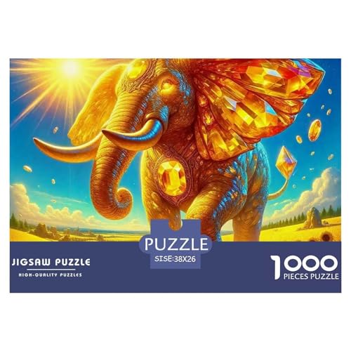 Elefant Puzzle 1000 Teile Für Erwachsene Kinder Clevere Rätsel Herausforderung Spielzeug 38x26cm/1000pcs Elefant Puzzle 1000 Teile Für Erwachsene Kinder Clevere Rätsel Herausforderung Spielzeug 38x26cm/1000pcs von VFQWPYAJN