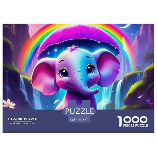 Elefant Puzzle 1000 Teile Für Erwachsene Kinder Clevere Rätsel Herausforderung Spielzeug 70x50cm/1000pcs Elefant Puzzle 1000 Teile Für Erwachsene Kinder Clevere Rätsel Herausforderung Spielzeug 70x50cm/1000pcs von VFQWPYAJN