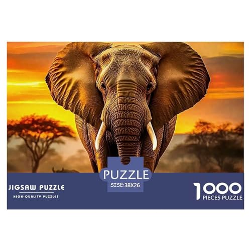 Elefant Puzzle 1000 Teile Für Erwachsene Kinder Mit Gemütliche Studie-Motiv Herausforderung Spielzeug 38x26cm/1000pcs Elefant Puzzle 1000 Teile Für Erwachsene Kinder Mit Gemütliche Studie-Motiv Herausforderung Spielzeug 38x26cm/1000pcs von VFQWPYAJN