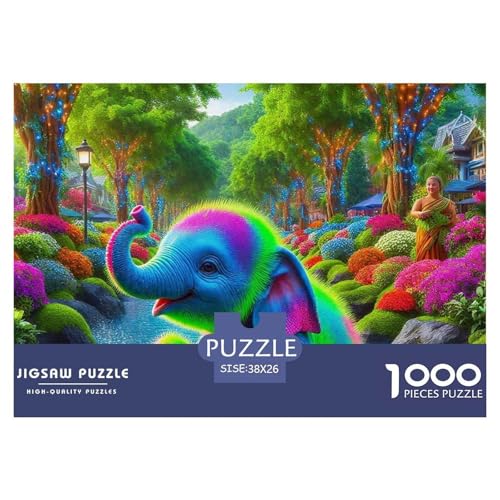 Elefant Puzzle 1000 Teile Für Erwachsene Kinder Mit Gemütliche Studie-Motiv Herausforderung Spielzeug 38x26cm/1000pcs Elefant Puzzle 1000 Teile Für Erwachsene Kinder Mit Gemütliche Studie-Motiv Herausforderung Spielzeug 38x26cm/1000pcs von VFQWPYAJN