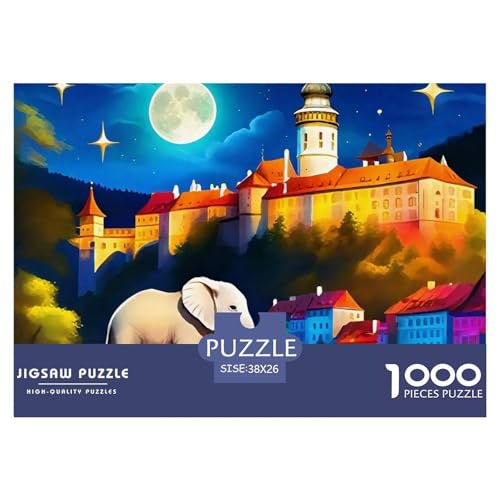 Elefant Puzzle 1000 Teile Für Erwachsene Kinder Mit Gemütliche Studie-Motiv Herausforderung Spielzeug 38x26cm/1000pcs Elefant Puzzle 1000 Teile Für Erwachsene Kinder Mit Gemütliche Studie-Motiv Herausforderung Spielzeug 38x26cm/1000pcs von VFQWPYAJN