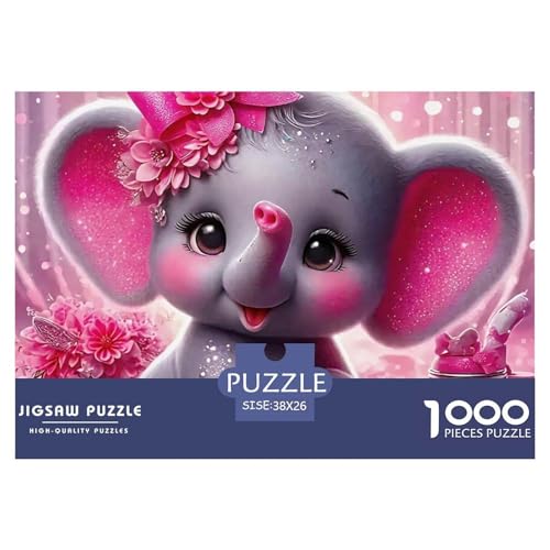 Elefant Puzzle 1000 Teile Für Erwachsene Kinder Mit Gemütliche Studie-Motiv Herausforderung Spielzeug 38x26cm/1000pcs Elefant Puzzle 1000 Teile Für Erwachsene Kinder Mit Gemütliche Studie-Motiv Herausforderung Spielzeug 38x26cm/1000pcs von VFQWPYAJN