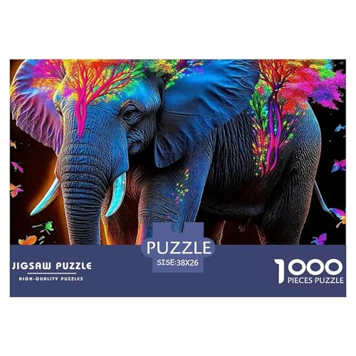 Elefant Puzzle 1000 Teile Für Erwachsene Kinder Mit Gemütliche Studie-Motiv Impossible Game 38x26cm/1000pcs von VFQWPYAJN