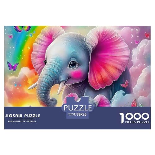 Elefant Puzzle 1000 Teile Für Erwachsene Kinder Puzzles-Geschenk Herausforderung Spielzeug 38x26cm/1000pcs Elefant Puzzle 1000 Teile Für Erwachsene Kinder Puzzles-Geschenk Herausforderung Spielzeug 38x26cm/1000pcs von VFQWPYAJN