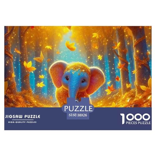 Elefant Puzzle 1000 Teile Für Erwachsene Kinder Puzzles-Geschenk Herausforderung Spielzeug 38x26cm/1000pcs Elefant Puzzle 1000 Teile Für Erwachsene Kinder Puzzles-Geschenk Herausforderung Spielzeug 38x26cm/1000pcs von VFQWPYAJN