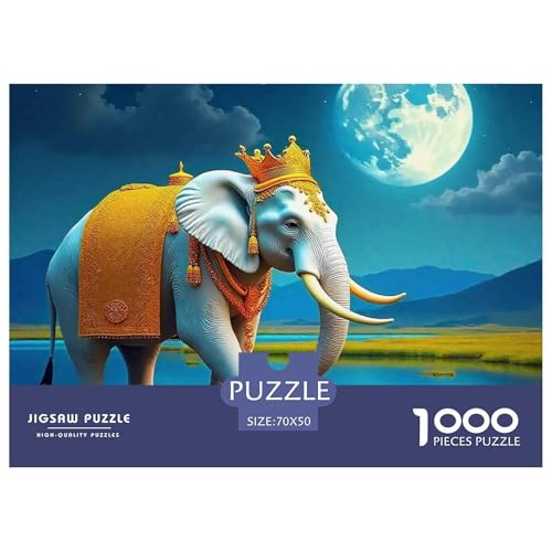 Elefant Puzzle 1000 Teile Für Erwachsene Kinder Puzzles-Geschenk Herausforderung Spielzeug 70x50cm/1000pcs Elefant Puzzle 1000 Teile Für Erwachsene Kinder Puzzles-Geschenk Herausforderung Spielzeug 70x50cm/1000pcs von VFQWPYAJN