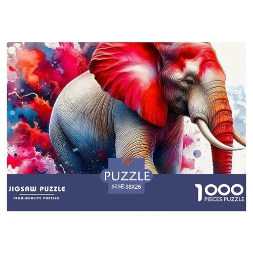 Elefant Puzzle 1000 Teile Für Erwachsene Mit Gemütliche Studie-Motiv Herausforderung Spielzeug 38x26cm/1000pcs Elefant Puzzle 1000 Teile Für Erwachsene Mit Gemütliche Studie-Motiv Herausforderung Spielzeug 38x26cm/1000pcs von VFQWPYAJN