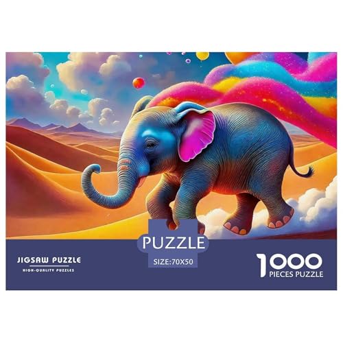 Elefant Puzzle 1000 Teile Für Erwachsene Mit Gemütliche Studie-Motiv Herausforderung Spielzeug 70x50cm/1000pcs Elefant Puzzle 1000 Teile Für Erwachsene Mit Gemütliche Studie-Motiv Herausforderung Spielzeug 70x50cm/1000pcs von VFQWPYAJN