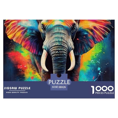 Elefant Puzzle 1000 Teile Für Erwachsene Und Kinder Ab 14 Jahren Clevere Rätsel Für Pädagogisches Spiel 38x26cm/1000pcs Elefant Puzzle 1000 Teile Für Erwachsene Und Kinder Ab 14 Jahren Clevere Rätsel Für Pädagogisches Spiel 38x26cm/1000pcs von VFQWPYAJN