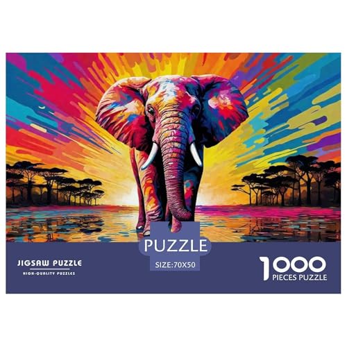 Elefant Puzzle 1000 Teile Für Erwachsene Und Kinder Ab 14 Jahren Clevere Rätsel Für Pädagogisches Spiel 70x50cm/1000pcs Elefant Puzzle 1000 Teile Für Erwachsene Und Kinder Ab 14 Jahren Clevere Rätsel Für Pädagogisches Spiel 70x50cm/1000pcs von VFQWPYAJN
