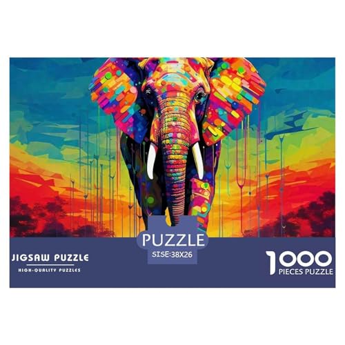 Elefant Puzzle 1000 Teile Für Erwachsene Und Kinder Ab 14 Jahren Clevere Rätsel Herausforderung Spielzeug 38x26cm/1000pcs Elefant Puzzle 1000 Teile Für Erwachsene Und Kinder Ab 14 Jahren Clevere Rätsel Herausforderung Spielzeug 38x26cm/1000pcs von VFQWPYAJN