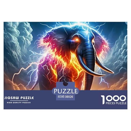 Elefant Puzzle 1000 Teile Für Erwachsene Und Kinder Ab 14 Jahren Clevere Rätsel Herausforderung Spielzeug 38x26cm/1000pcs Elefant Puzzle 1000 Teile Für Erwachsene Und Kinder Ab 14 Jahren Clevere Rätsel Herausforderung Spielzeug 38x26cm/1000pcs von VFQWPYAJN