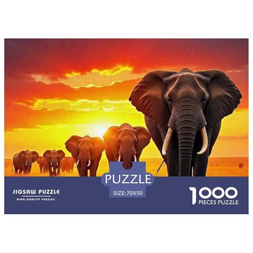 Elefant Puzzle 1000 Teile Für Erwachsene Und Kinder Ab 14 Jahren Clevere Rätsel Herausforderung Spielzeug 70x50cm/1000pcs Elefant Puzzle 1000 Teile Für Erwachsene Und Kinder Ab 14 Jahren Clevere Rätsel Herausforderung Spielzeug 70x50cm/1000pcs von VFQWPYAJN
