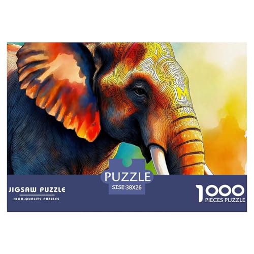 Elefant Puzzle 1000 Teile Für Erwachsene Und Kinder Clevere Rätsel Für Pädagogisches Spiel 38x26cm/1000pcs Elefant Puzzle 1000 Teile Für Erwachsene Und Kinder Clevere Rätsel Für Pädagogisches Spiel 38x26cm/1000pcs von VFQWPYAJN
