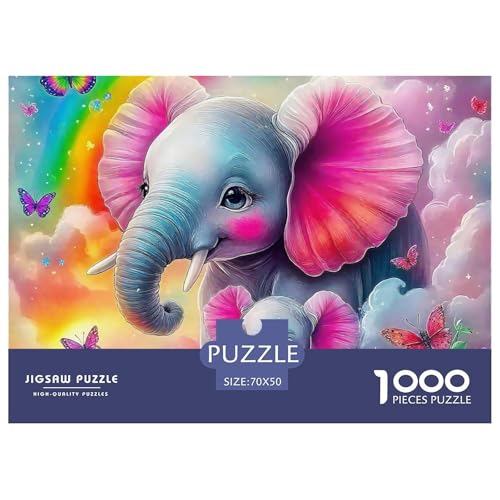 Elefant Puzzle 1000 Teile Für Erwachsene Und Kinder Clevere Rätsel Herausforderung Spielzeug 70x50cm/1000pcs Elefant Puzzle 1000 Teile Für Erwachsene Und Kinder Clevere Rätsel Herausforderung Spielzeug 70x50cm/1000pcs von VFQWPYAJN