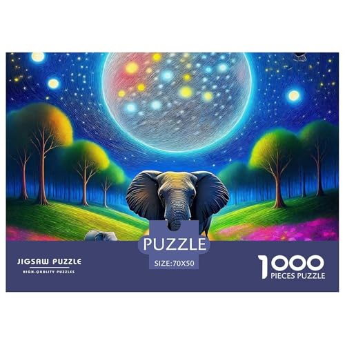 Elefant Puzzle 1000 Teile Für Erwachsene Und Kinder Clevere Rätsel Herausforderung Spielzeug 70x50cm/1000pcs Elefant Puzzle 1000 Teile Für Erwachsene Und Kinder Clevere Rätsel Herausforderung Spielzeug 70x50cm/1000pcs von VFQWPYAJN