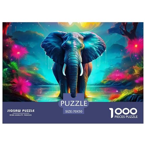 Elefant Puzzle 1000 Teile Für Erwachsene Und Kinder Clevere Rätsel Herausforderung Spielzeug 70x50cm/1000pcs Elefant Puzzle 1000 Teile Für Erwachsene Und Kinder Clevere Rätsel Herausforderung Spielzeug 70x50cm/1000pcs von VFQWPYAJN