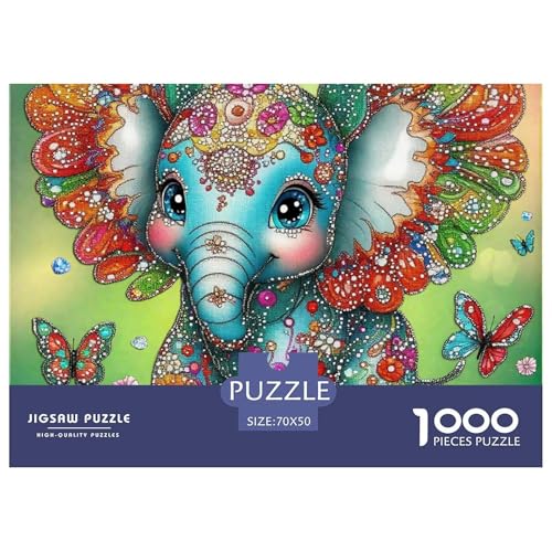 Elefant Puzzle 1000 Teile Für Erwachsene Und Kinder Clevere Rätsel Herausforderung Spielzeug 70x50cm/1000pcs Elefant Puzzle 1000 Teile Für Erwachsene Und Kinder Clevere Rätsel Herausforderung Spielzeug 70x50cm/1000pcs von VFQWPYAJN