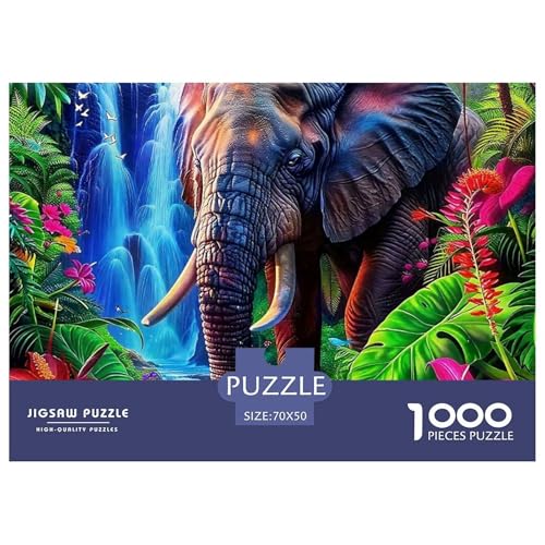 Elefant Puzzle 1000 Teile Für Erwachsene Und Kinder Clevere Rätsel Herausforderung Spielzeug 70x50cm/1000pcs Elefant Puzzle 1000 Teile Für Erwachsene Und Kinder Clevere Rätsel Herausforderung Spielzeug 70x50cm/1000pcs von VFQWPYAJN