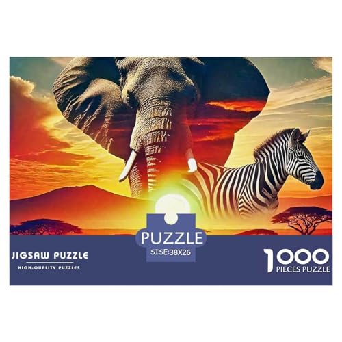 Elefant Puzzle 1000 Teile Für Erwachsene Und Kinder Clevere Rätsel Impossible Game 38x26cm/1000pcs Elefant Puzzle 1000 Teile Für Erwachsene Und Kinder Clevere Rätsel Impossible Game 38x26cm/1000pcs von VFQWPYAJN