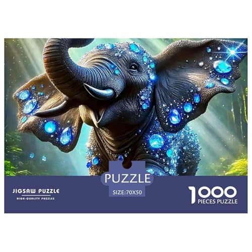 Elefant Puzzle 1000 Teile Für Erwachsene Und Kinder Mit Gemütliche Studie-Motiv Herausforderung Spielzeug 70x50cm/1000pcs Elefant Puzzle 1000 Teile Für Erwachsene Und Kinder Mit Gemütliche Studie-Motiv Herausforderung Spielzeug 70x50cm/1000pcs von VFQWPYAJN