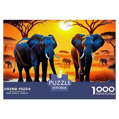 Elefant Puzzle 1000 Teile Für Erwachsene Und Kinder Mit Gemütliche Studie-Motiv Impossible Game 38x26cm/1000pcs Elefant Puzzle 1000 Teile Für Erwachsene Und Kinder Mit Gemütliche Studie-Motiv Impossible Game 38x26cm/1000pcs von VFQWPYAJN