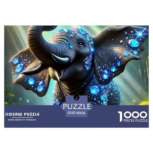 Elefant Puzzle 1000 Teile Für Erwachsene Und Kinder Puzzles-Geschenk Herausforderung Spielzeug 38x26cm/1000pcs Elefant Puzzle 1000 Teile Für Erwachsene Und Kinder Puzzles-Geschenk Herausforderung Spielzeug 38x26cm/1000pcs von VFQWPYAJN