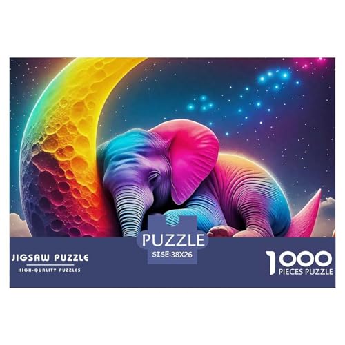 Elefant Puzzle 1000 Teile Für Erwachsene Und Kinder Puzzles-Geschenk Herausforderung Spielzeug 38x26cm/1000pcs Elefant Puzzle 1000 Teile Für Erwachsene Und Kinder Puzzles-Geschenk Herausforderung Spielzeug 38x26cm/1000pcs von VFQWPYAJN