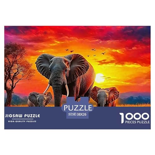 Elefant Puzzle 1000 Teile Für Erwachsene Und Kinder Puzzles-Geschenk Herausforderung Spielzeug 38x26cm/1000pcs Elefant Puzzle 1000 Teile Für Erwachsene Und Kinder Puzzles-Geschenk Herausforderung Spielzeug 38x26cm/1000pcs von VFQWPYAJN
