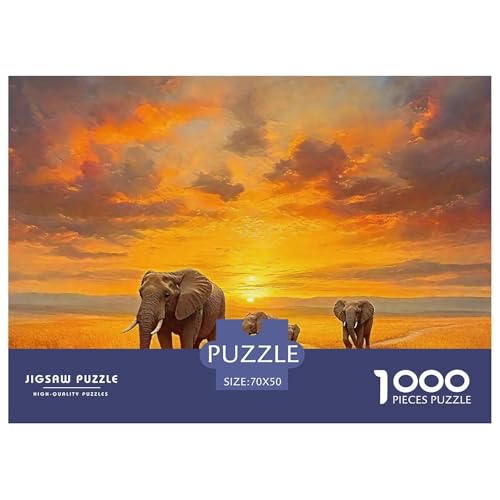 Elefant Puzzle 1000 Teile Für Erwachsene Und Kinder Puzzles-Geschenk Herausforderung Spielzeug 70x50cm/1000pcs Elefant Puzzle 1000 Teile Für Erwachsene Und Kinder Puzzles-Geschenk Herausforderung Spielzeug 70x50cm/1000pcs von VFQWPYAJN